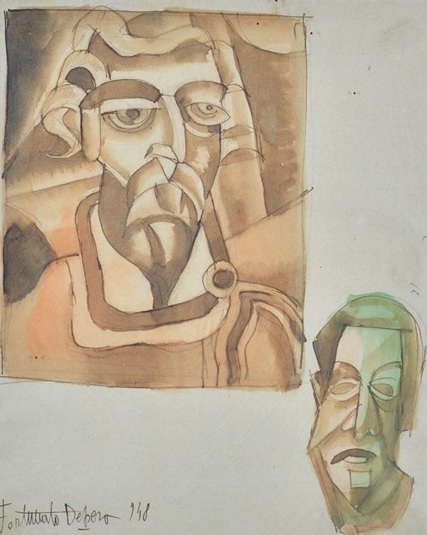 Fortunato Depero - Volti