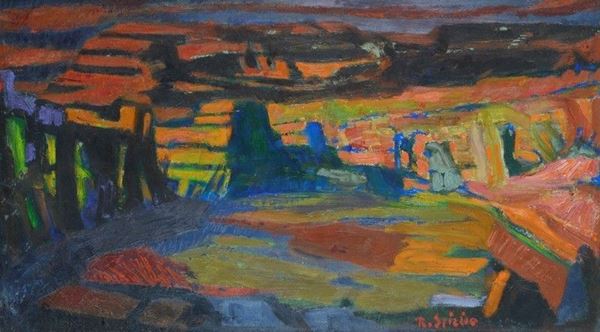 Raffaele Spizzico - Paesaggio in rosso