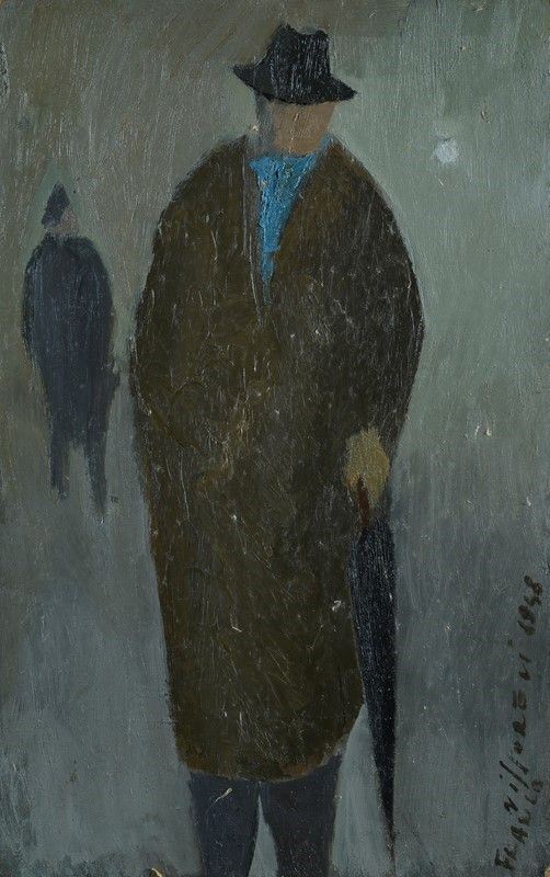 Franco Villoresi - Uomo con ombrello