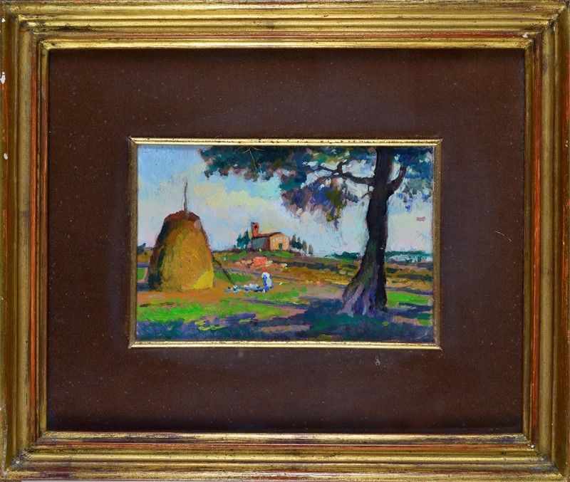 Cafiero Filippelli - Paesaggio con Pagliaio