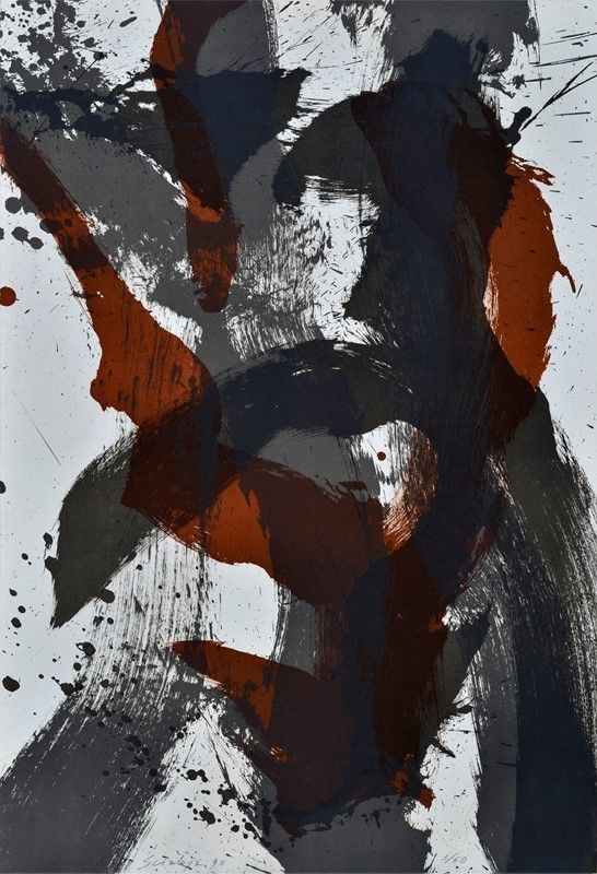 Toti Scialoja : Senza titolo  (1990)  - Serigrafia - Asta Edizioni e multipli di arte contemporanea - Galleria Pananti Casa d'Aste