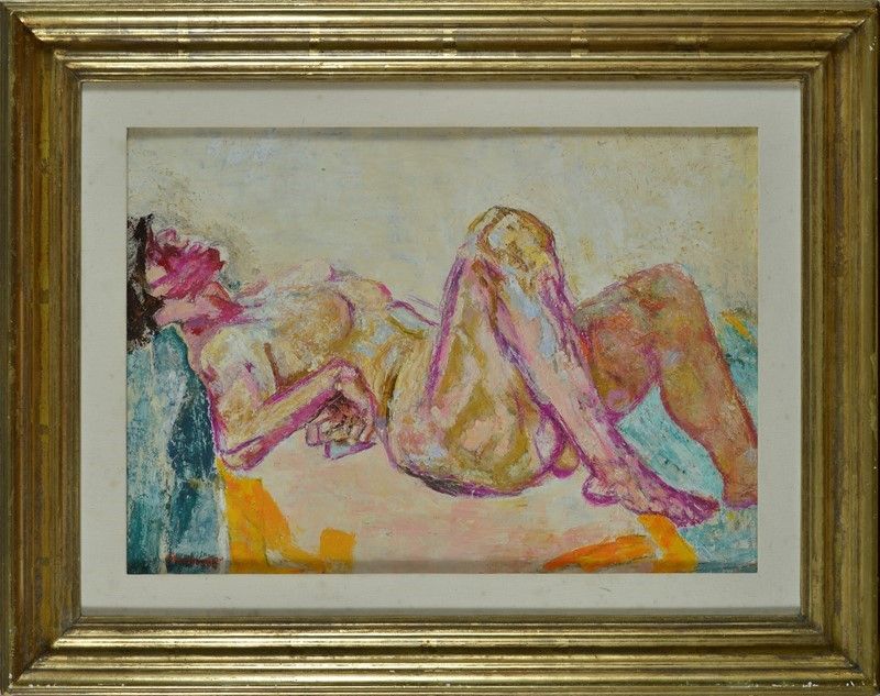 Fausto Pirandello - Nudo Sdraiato