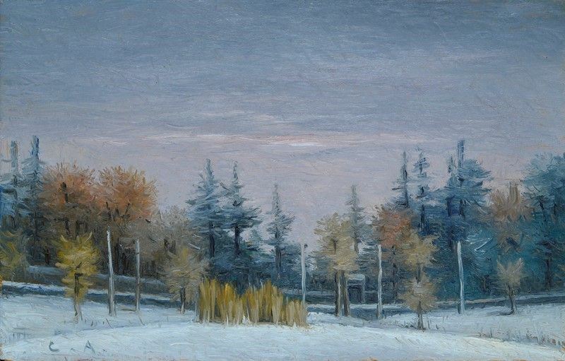 Antonio Calderara - Paesaggio Innevato