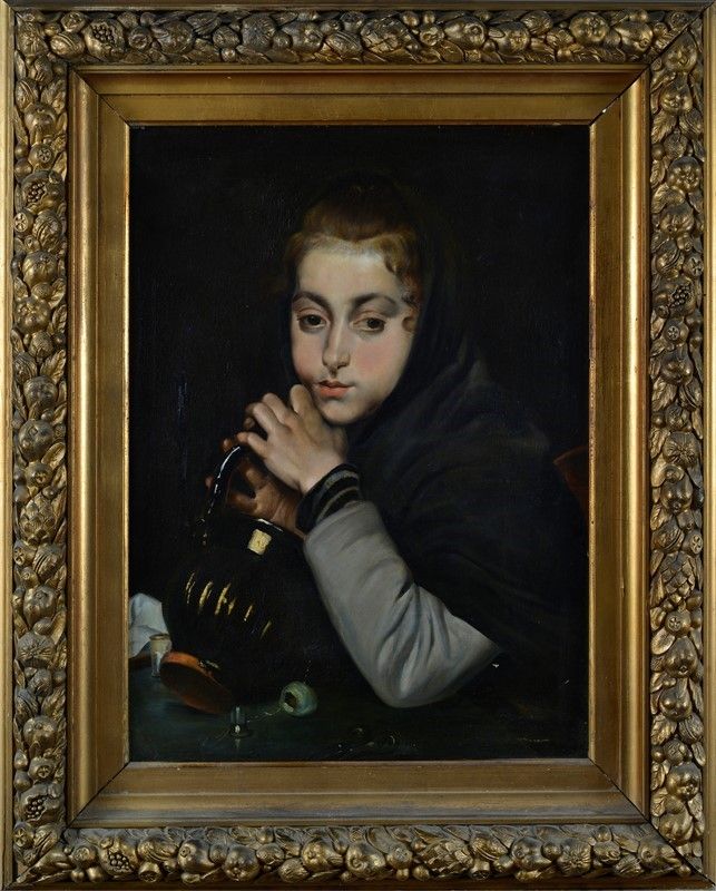 Salvatore Postiglione - Ragazza con Vaso