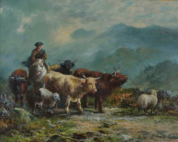 William Langley - Shepherd with herds