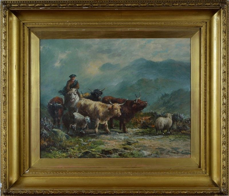 William Langley - Pastore con Armenti