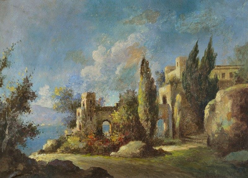 Anonimo, XIX Sec. - Paesaggio
