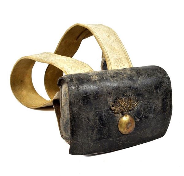 Bandolier with giberna from &quot;Grenadier&quot;  - Auction Antique Arms & Militaria - Galleria Pananti Casa d'Aste