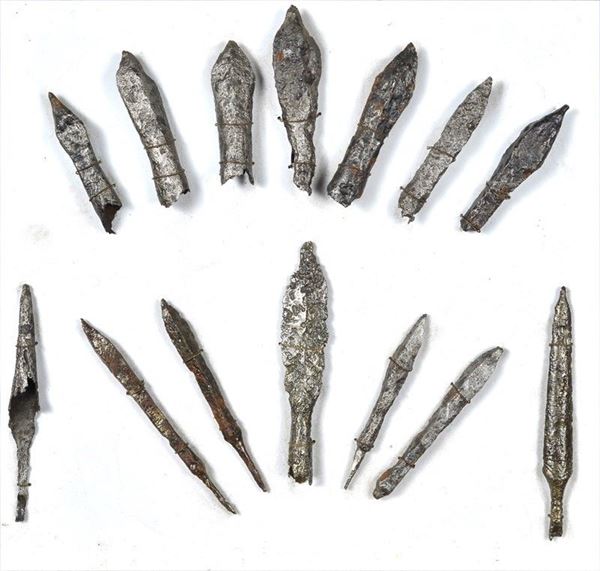 Fourteen arrowheads and verrettoni