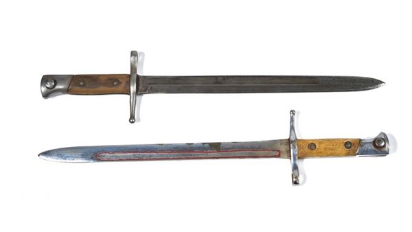 Due baionette italiane Mod. 1891