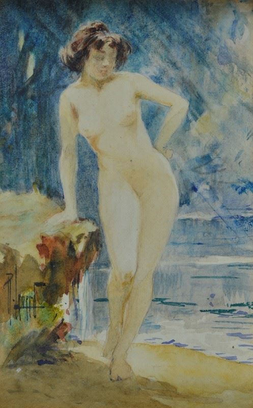 Pompeo Massani - Nudo di donna
