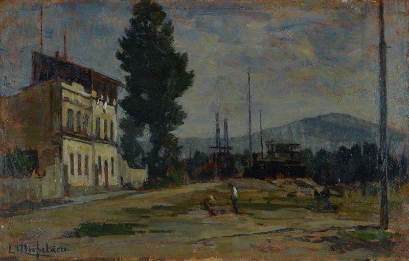 Luigi Michelacci - Paesaggio con Figure