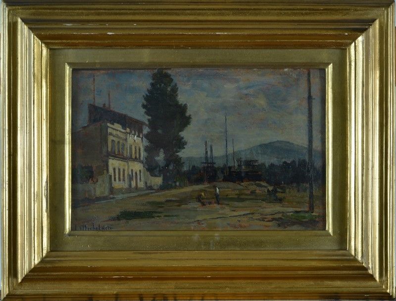 Luigi Michelacci - Paesaggio con Figure