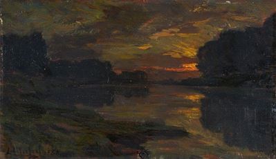Tramonto Sull' Arno