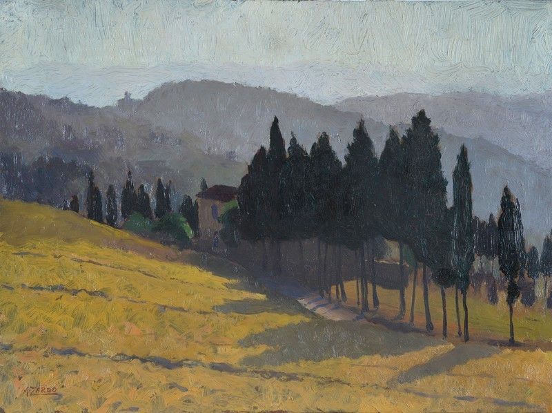 Alberto Zardo - Cipressi sulla Strada di Muscoli - Fiesole