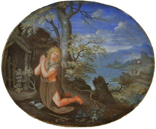 Ambito di Marten de Voos, XVII sec. - Sant'Ilario eremita