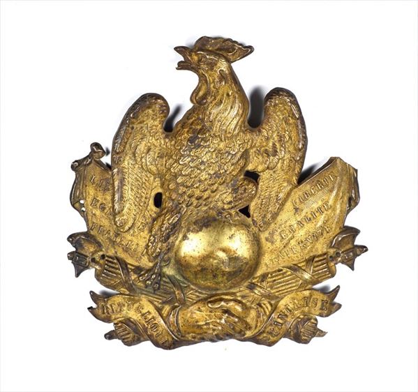 Trophy for kepi of the National Guard  - Auction Antique Arms & Militaria - Galleria Pananti Casa d'Aste
