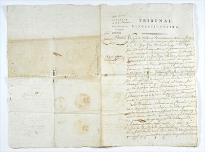 Documento del Tribunale Rivoluzionario