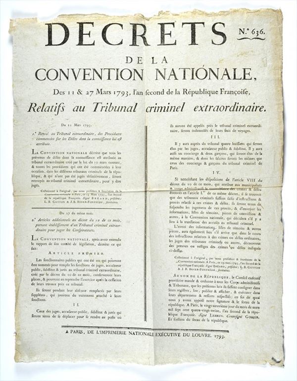 Decreto della Convenzione Nazionale