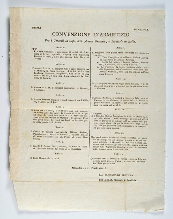 Convenzione di Armistizio di Marengo