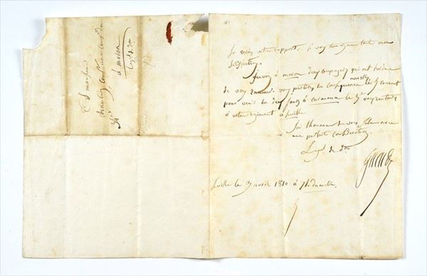 Autograph letter from General Gerard  - Auction Antique Arms & Militaria - Galleria Pananti Casa d'Aste