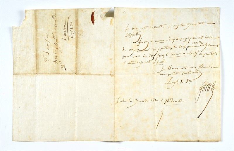 Lettera Autografa del Generale Gerard