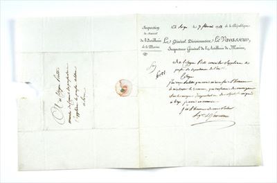 Lettera Autografa del Generale le Vavasseuv