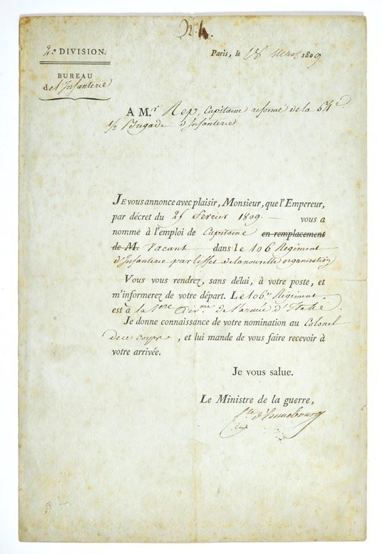 Military decree of appointment