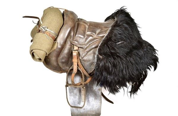 Del Frate military saddle with harness