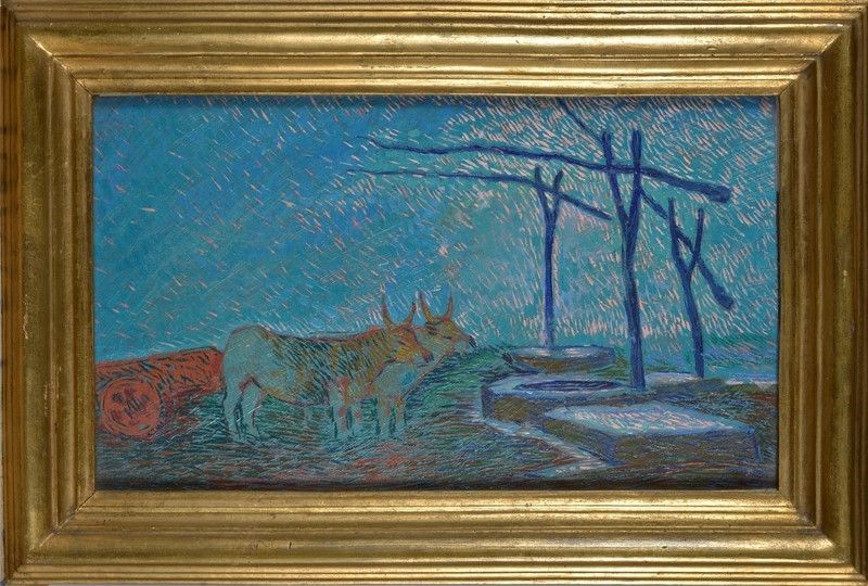 Benvenuto Benvenuti - Paesaggio con Tori