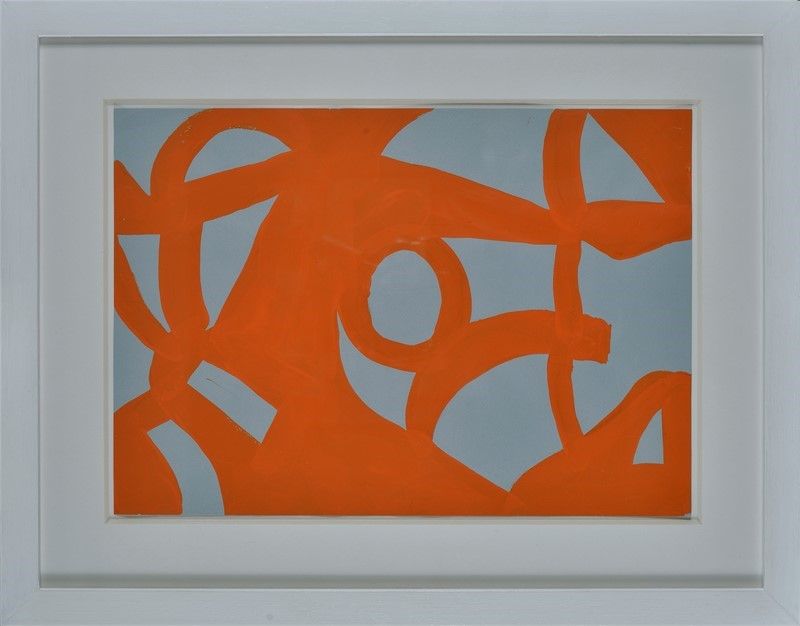 Carla Accardi - Segni Arancio Orizzontale