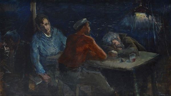 Francesco Bausi - Pescatori a riposo