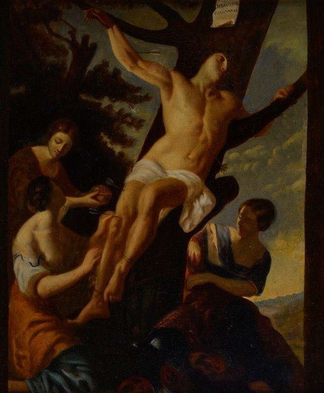 Anonimo, XIX Sec. - Irene Cura San Sebastiano
