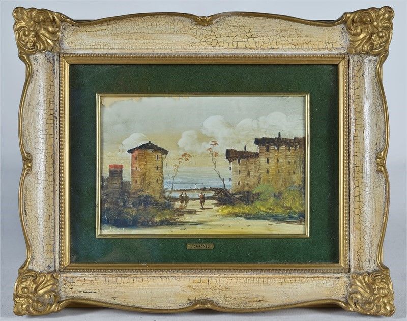 Lucio Cargnel - Paesaggio con Figure