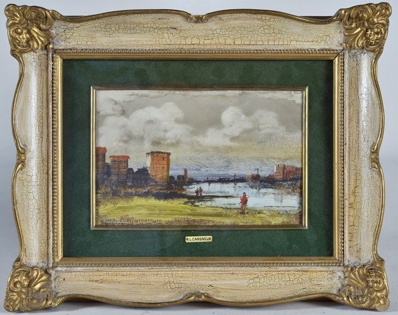 Lucio Cargnel - Paesaggio con Figura