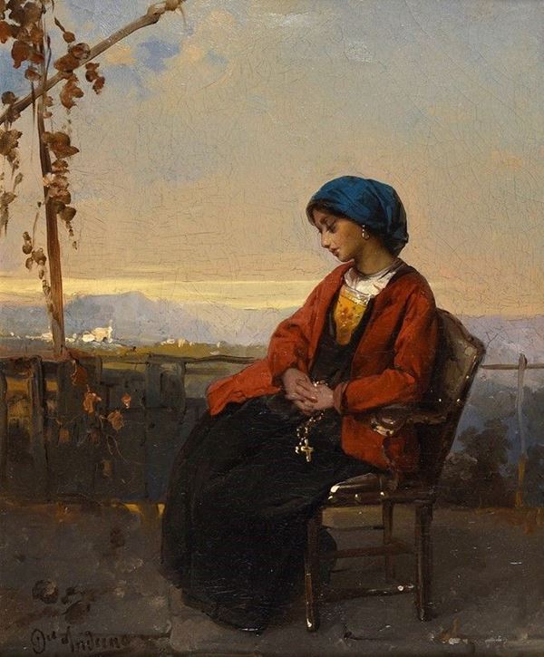 Domenico Induno - La preghiera