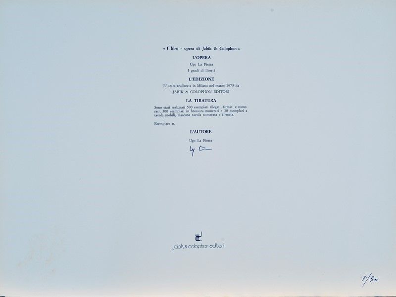 Ugo la Pietra - I Gradi della Libertà