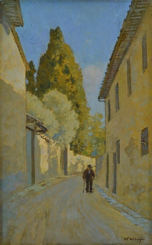 Carlo Passigli - Stradina di campagna toscana
