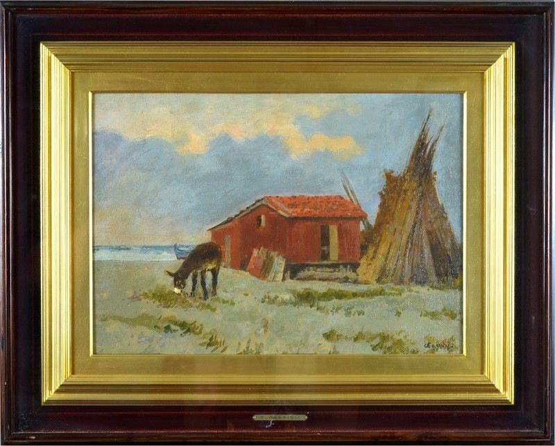 Carlo Passigli - Casolare con Asino
