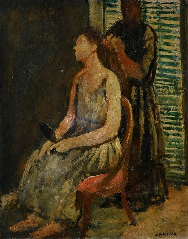 Felice Carena - Pettinatrice