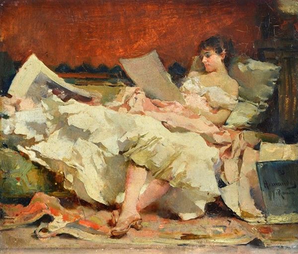 Daniel Hernandez Morillo - Donna sdraiata che legge