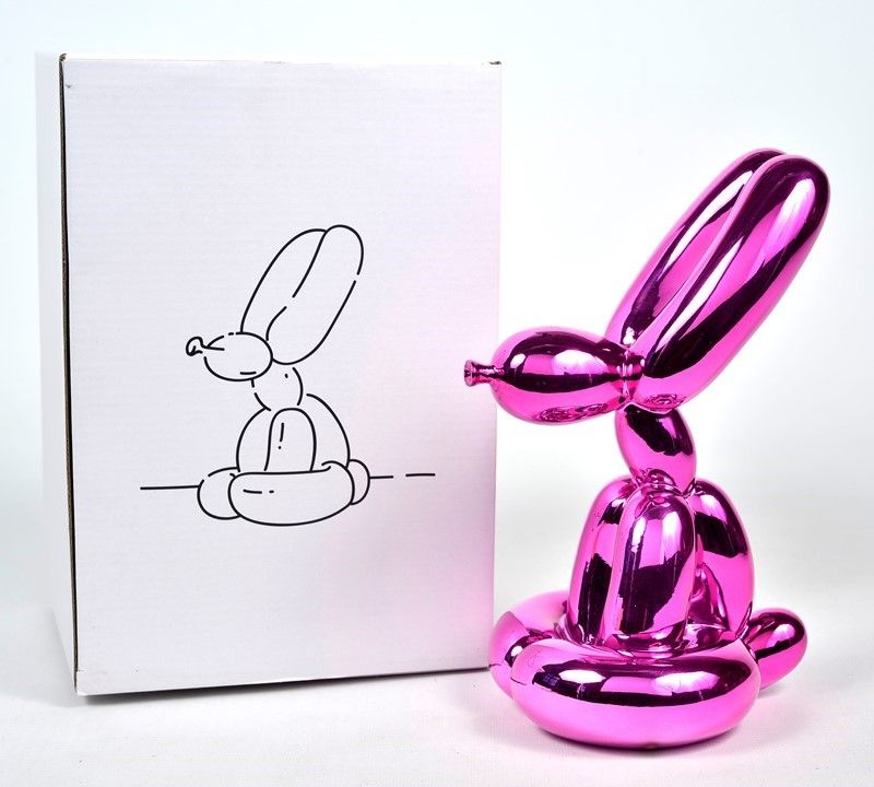 , After Jeff Koons - Balloon Rabbit (pink)