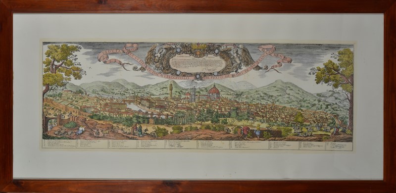 Valerio Spada - Veduta della Città di Firenze dal Muricciolo del Prato dei Padri di San Francesco...