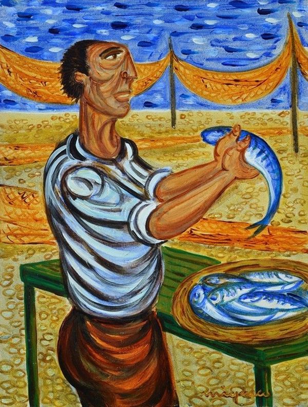 Giuseppe Migneco - Pescatore