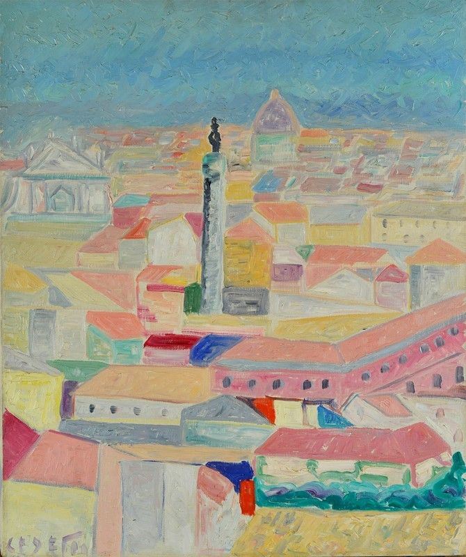 Giuseppe Cesetti - Veduta di Roma