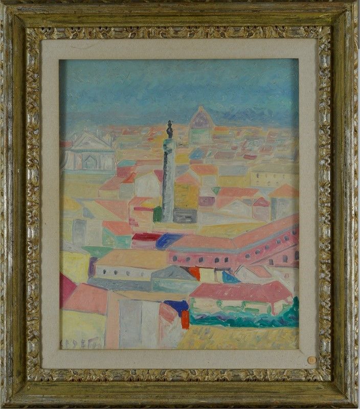 Giuseppe Cesetti - Veduta di Roma
