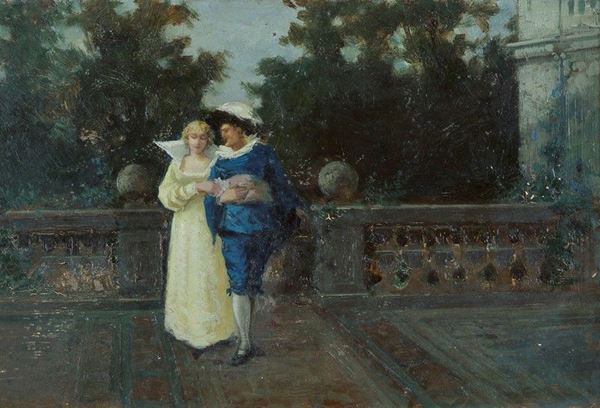 Gaetano Chierici - Gallant scene