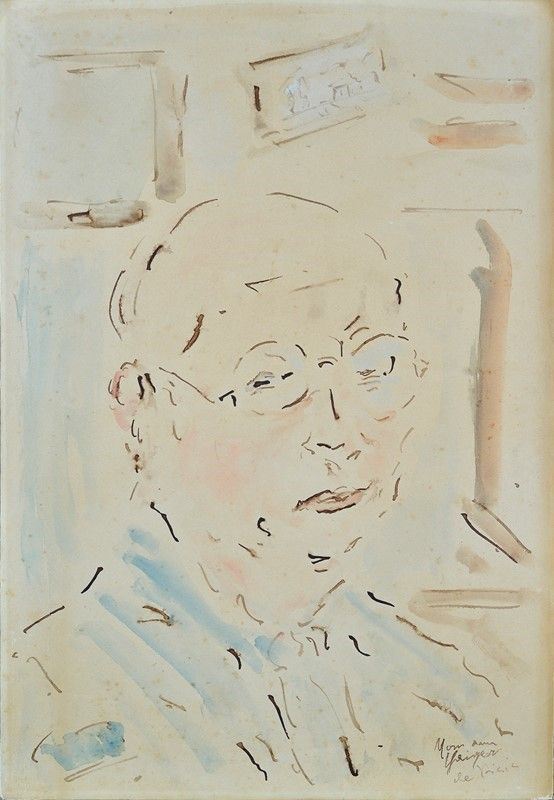 Filippo De Pisis - Ritratto di Benno Geiger