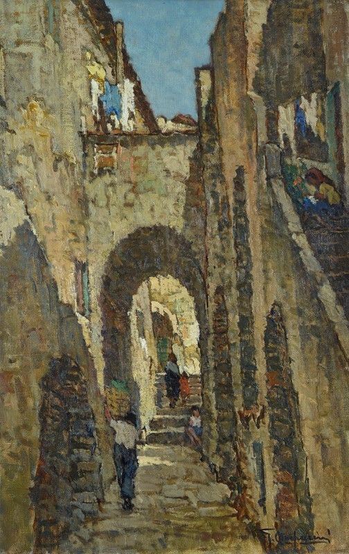 Giuseppe Comparini - Scorcio di paese