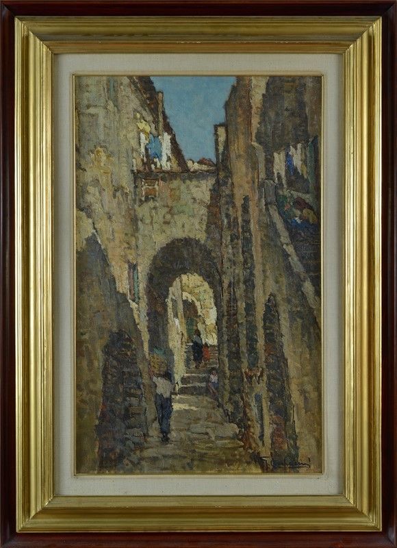Giuseppe Comparini - Scorcio di Paese